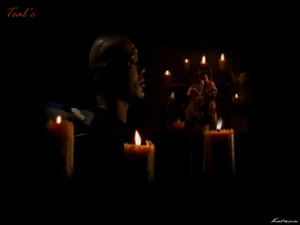 Teal'c With Candles